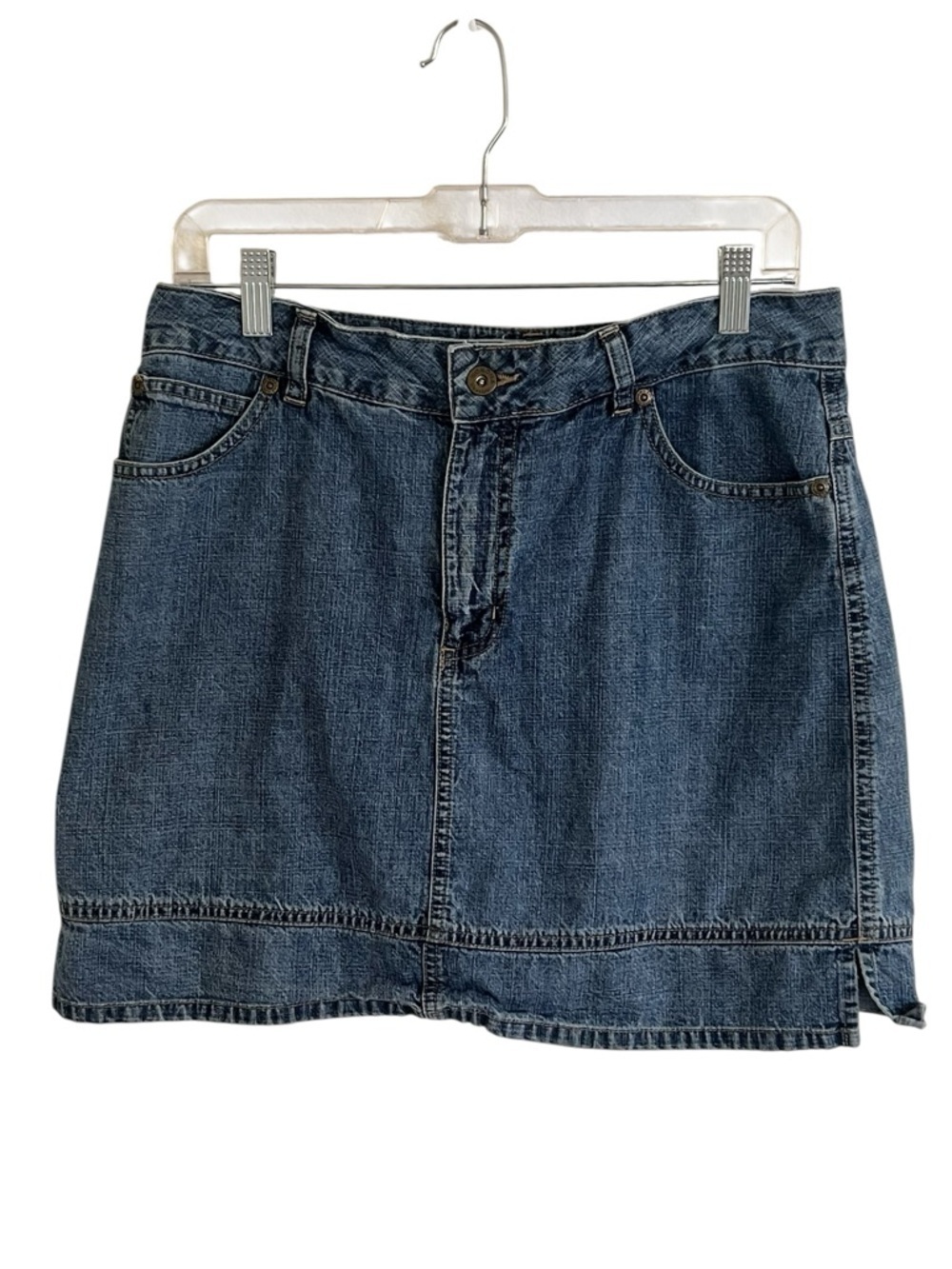 Sonoma Life and Style Vintage Denim Jean Skirt With Built in Shorts Size 8